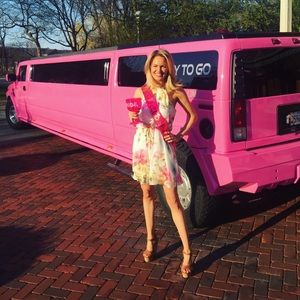 City Triangles Floral Bridal Shower or Bachelorette Dress - Size Small